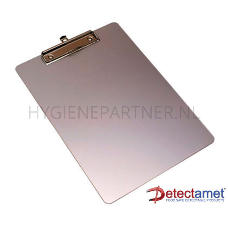 DE101074 Klembord RVS A4 staand met economy clip RVS